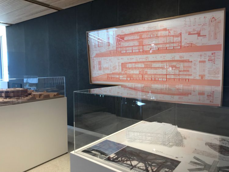 富山県美術館の模型・設計図