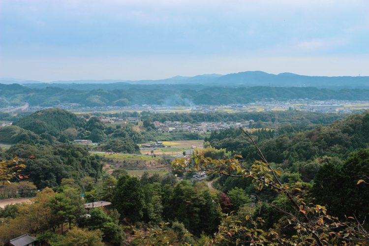 岐阜県可児市美濃金山城跡からの景色