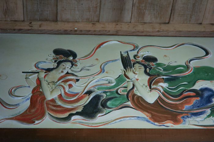 静岡県伊豆半島にある賀茂郡松崎町の名工が仕上げた漆喰鏝絵